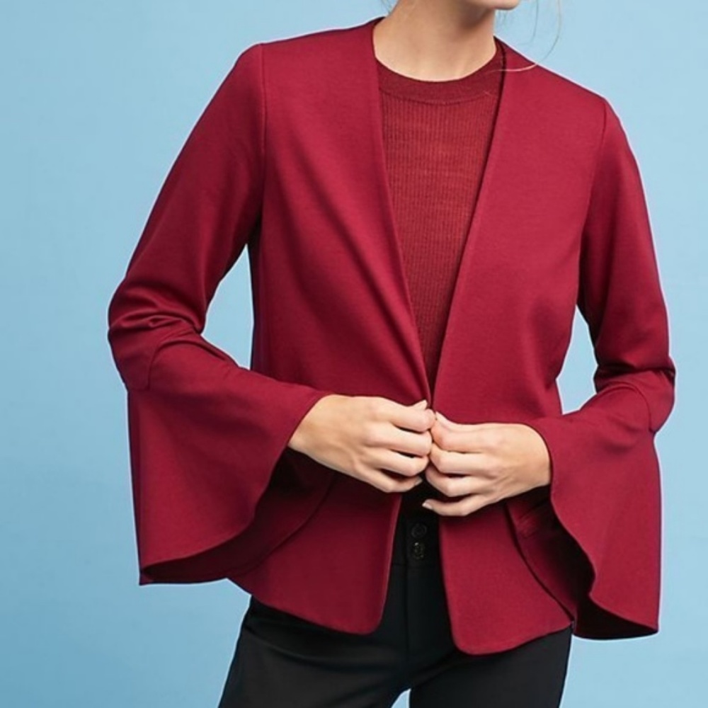 Anthropologie Aria Bell-Sleeve Jacket size SP PS petite new with tag - Picture 3 of 8